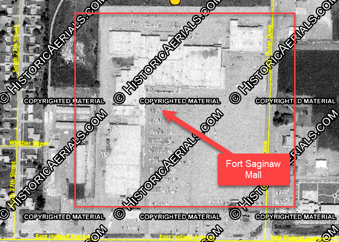 Fort Saginaw Mall - 1973 Aerial Photo